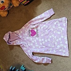 SPOTTED ZEBRA  NWT GIRLS SWEATSHIRT HOODED DRESS SIZE  S 6/7